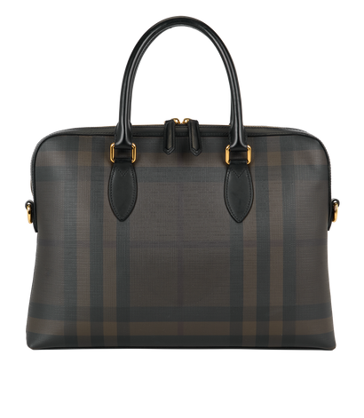 Ainsworth Briefcase, &pound;430, Handbags, Black/Brown/Green, Leather, Front view
